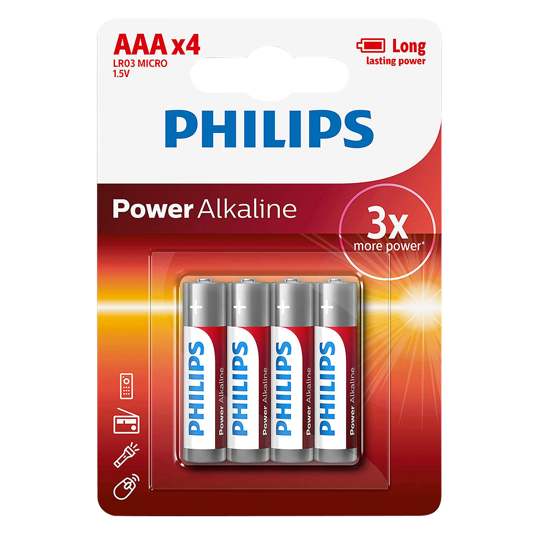 Pilas AA Philips Alcalinas (4 Uni) = 1 Blíster