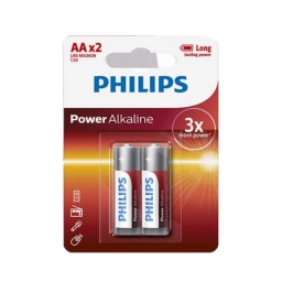 Pilas AA Philips Alcalinas (2 Uni) X 1 Blíster