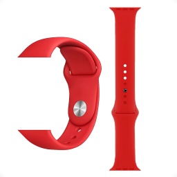 Malla Reloj Apple Watch Estilo Nike 42 44 Mm Rojo