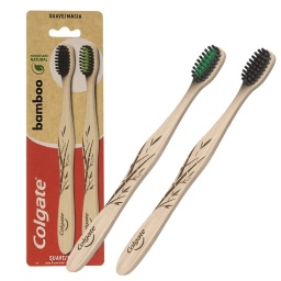 Cepillo Dental Colgate Bamboo X 2 Suave Ecológico
