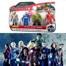 Set Muñecos Avengers 4