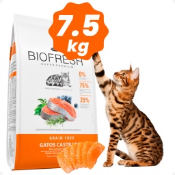 Alimento Comida Para Gato Castrado Super Premium Natural 7.5kg Biofresh