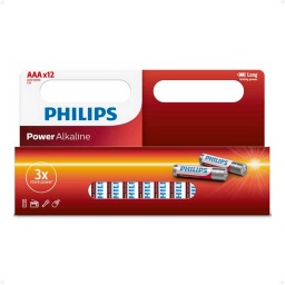 Pilas AAA Alcalina Philips  (12 Uni) 1 Blster