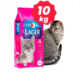Alimento Lager Premium Para Gato Adulto Sabor Mix 10 Kg