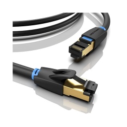 CABLE RED SFTP CAT 8 1M BLACK VENTION