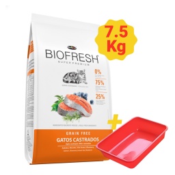 Alimento Para Gato Castrado Super Premium Natural 7.5kg Biofresh +  Regalo