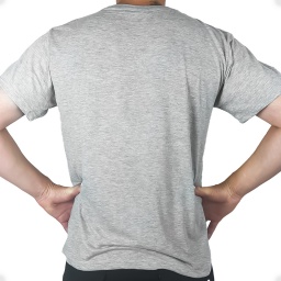 Camiseta bsica color gris labrador