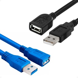 Cable USB  Extensor Extencion Macho a Hembra 3 M