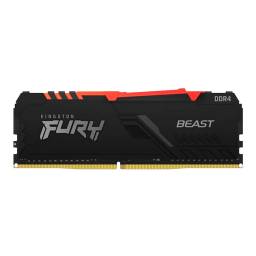 Kingston FURY Beast RGB - DDR4 - módulo - 8 GB - DIMM de 288 contactos - 2666 MHz / PC4-21300 - CL16 - 1.2 V - sin búfer