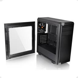 Thermaltake V Series V100 Window - MDT - ATX - sin fuente de alimentación (PS/2) - negro - USB/Audio