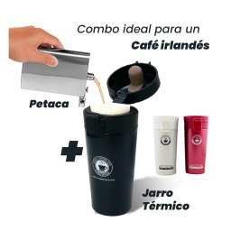 Combo Petaca + Jarro Térmico Caffe