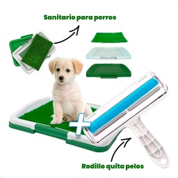Baño Sanitario Para Perro y Gatos + Cepillo Quita Pelos