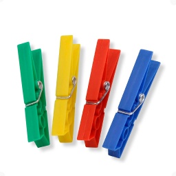 Palillos De Plástico Colores Para Colgar Tender Ropa X12